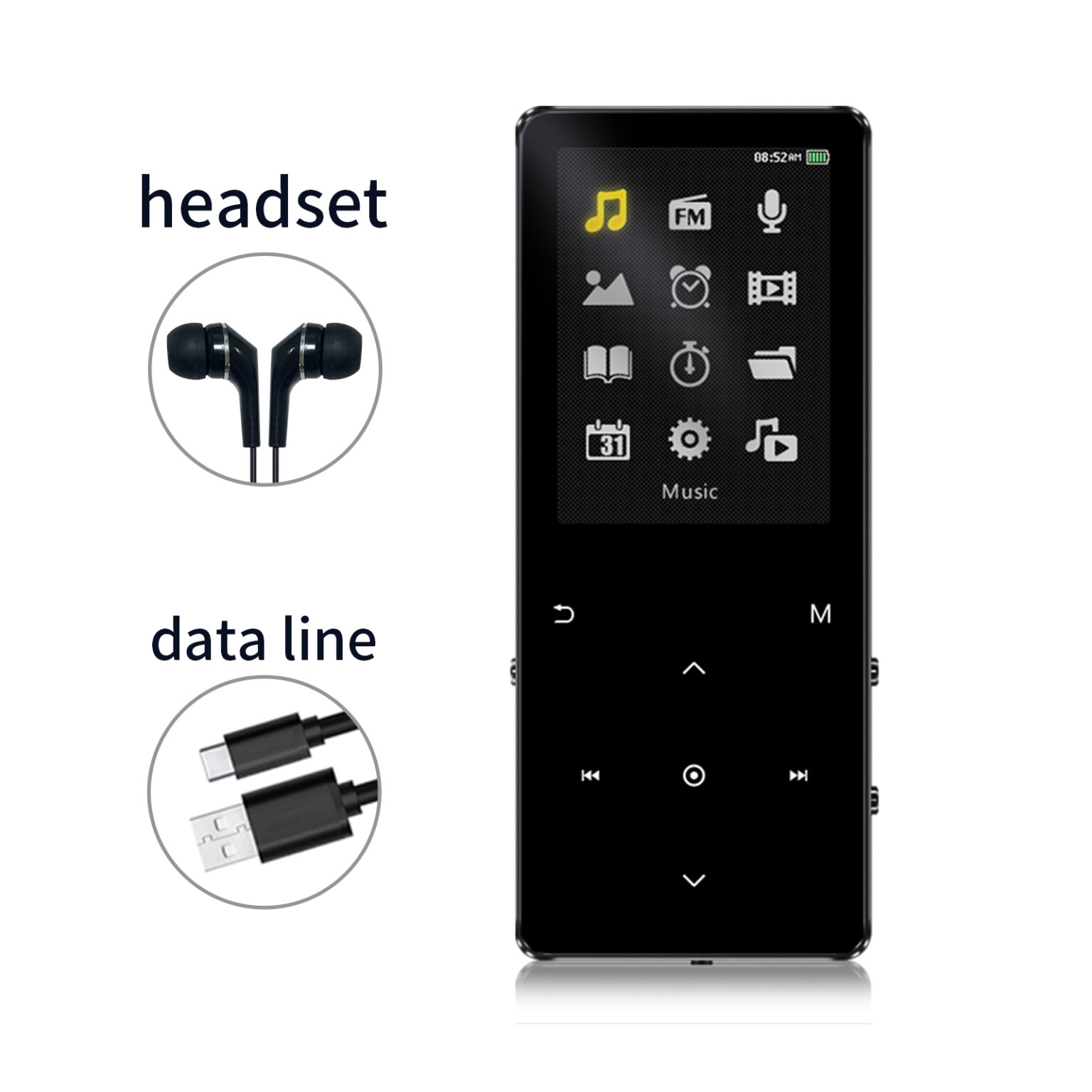 MP3 Player With Bluetooth Tengsen MP3 Player Music Player With FM