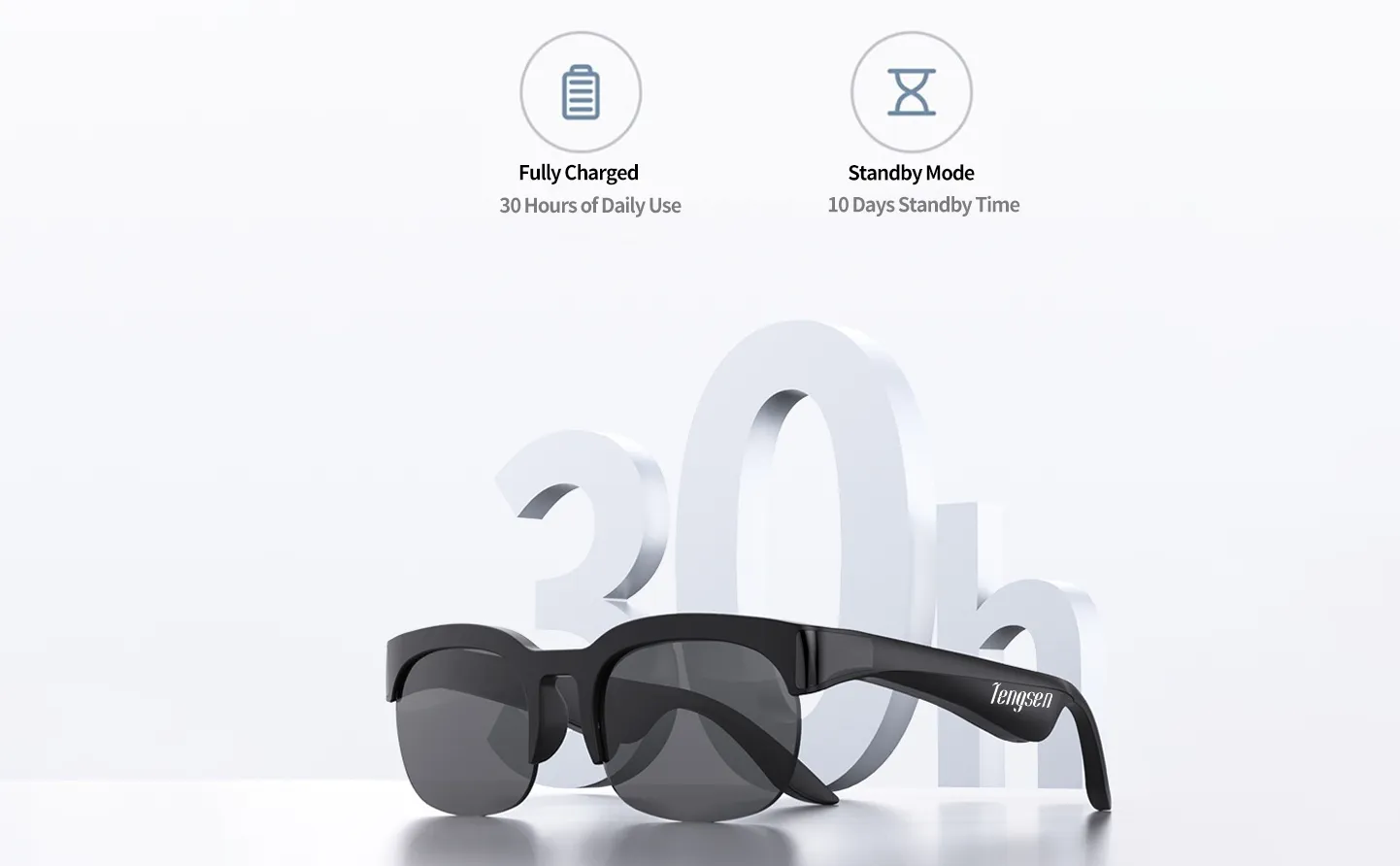 AI Smart Bluetooth Glasses Main View